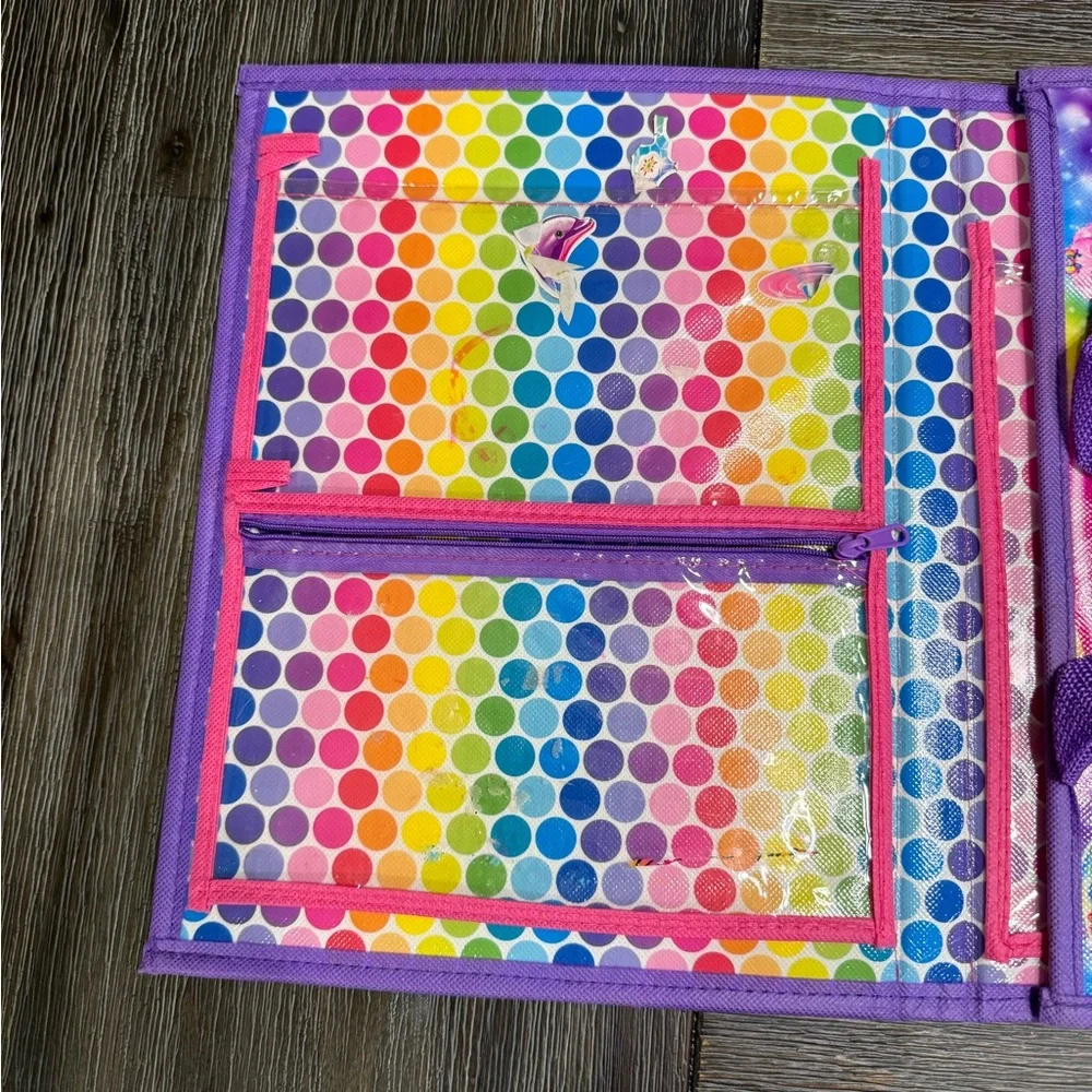 Lisa Frank Trifold Art Portfolio 2016 Cats Shihtzu Dog Rainbow Cute Nostalgia